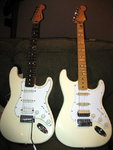 2 white strats.JPG