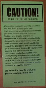 Wednesday 10-20-2021 PRS SE Custom 24 Faded Blue Burst Outer Box Important Label.jpg