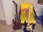 Charvel and Frankenstrat.jpg